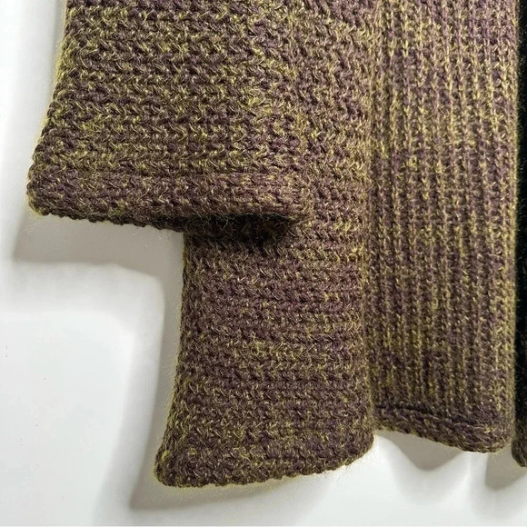 Milia M Milia Maroun 100% Wool Open Front Cardigan Sweater Size Medium - Picture 6 of 11